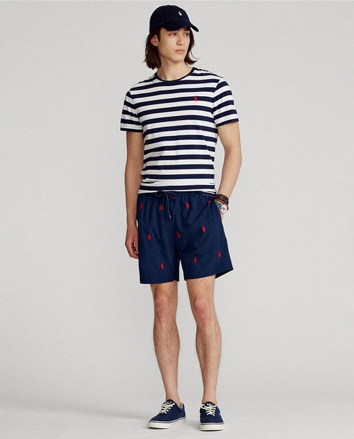 navy blue mens swim trunks