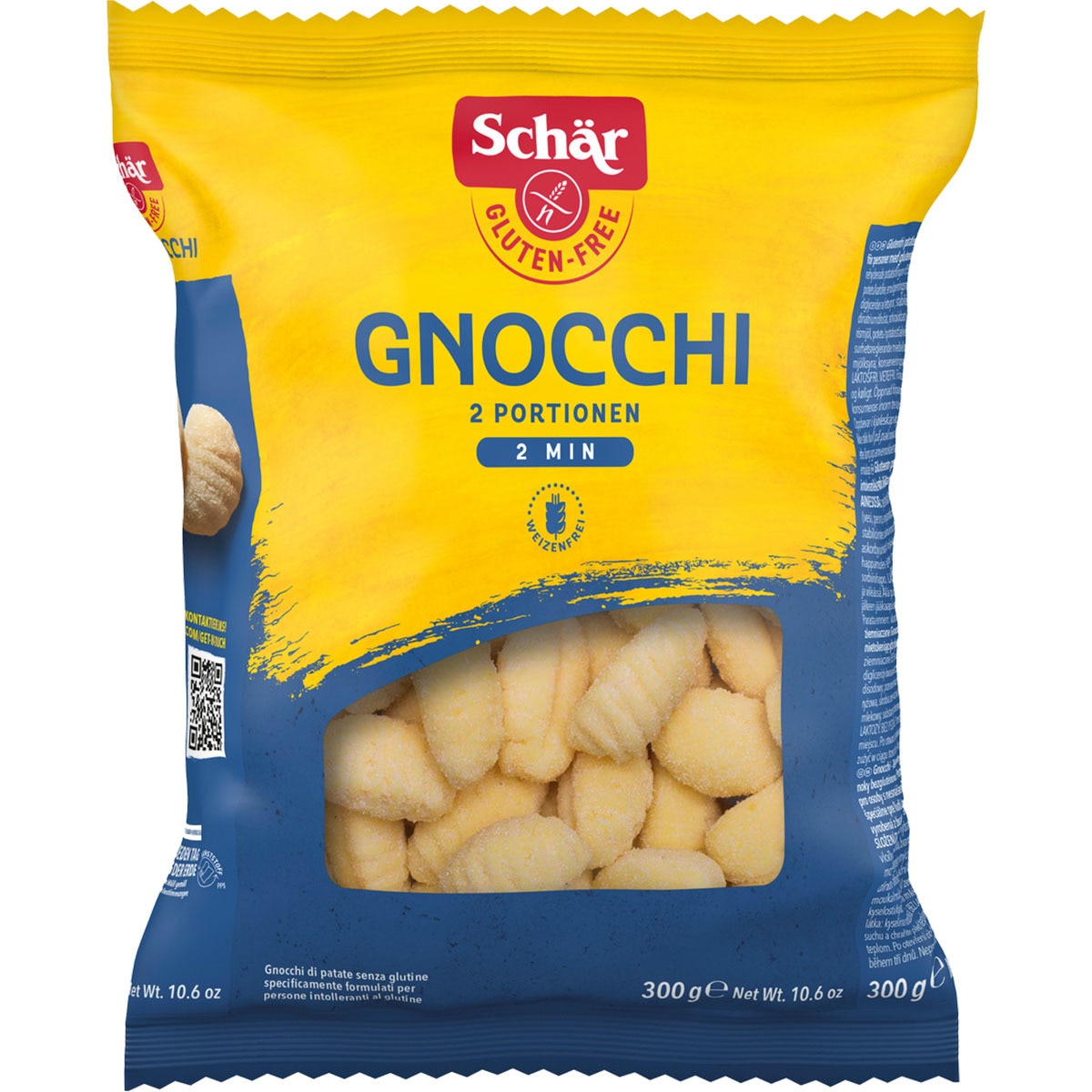 Gnocchi sin gluten y sin lactosa envase 300 g · SCHAR · Supermercado El