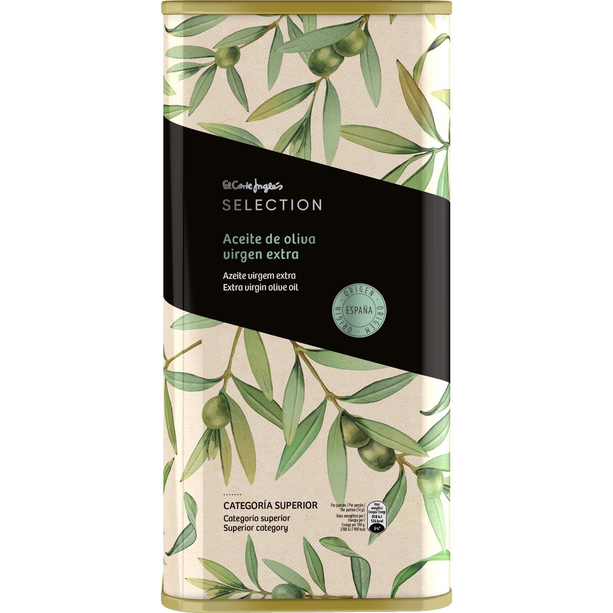 Aceite de oliva virgen extra lata 5 l · EL CORTE INGLES SELECTION