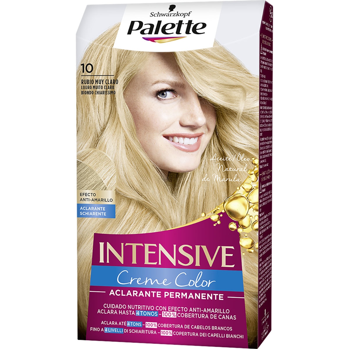 Intensive Creme Color hair colour very light blonde no. 10 permanent