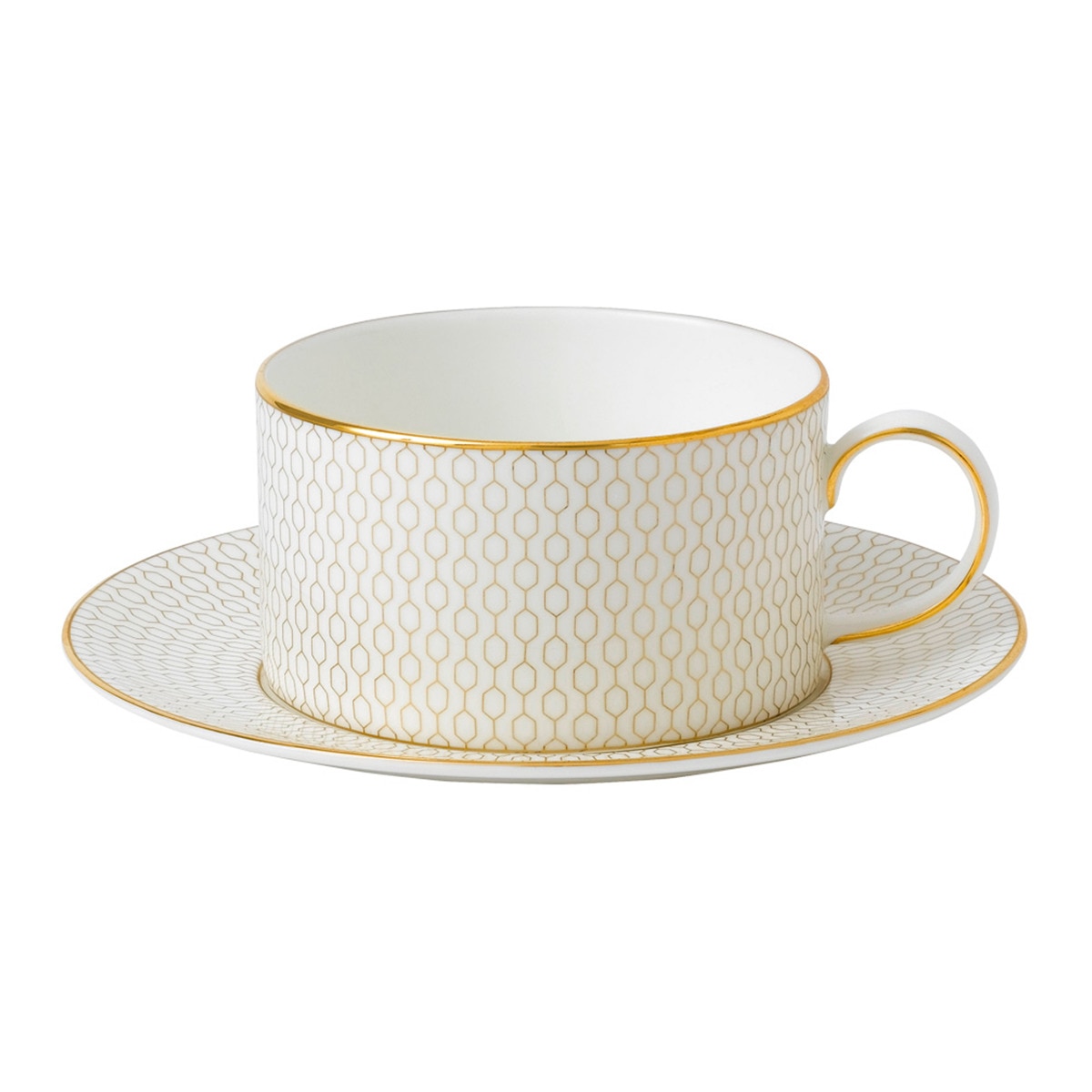 Wedgwood - Taza De Té Con Plato Gio Gold Blanco En Oferta Wedgwood - Taza De Te Con Plato Arris Wedgwood.