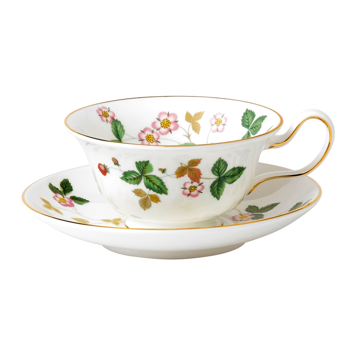 Wedgwood - Taza De Té Con Plato Wild Strawberry Multicolor En Oferta Wedgwood - Taza De Te Con Plato Wild Strawb Wedgwood.