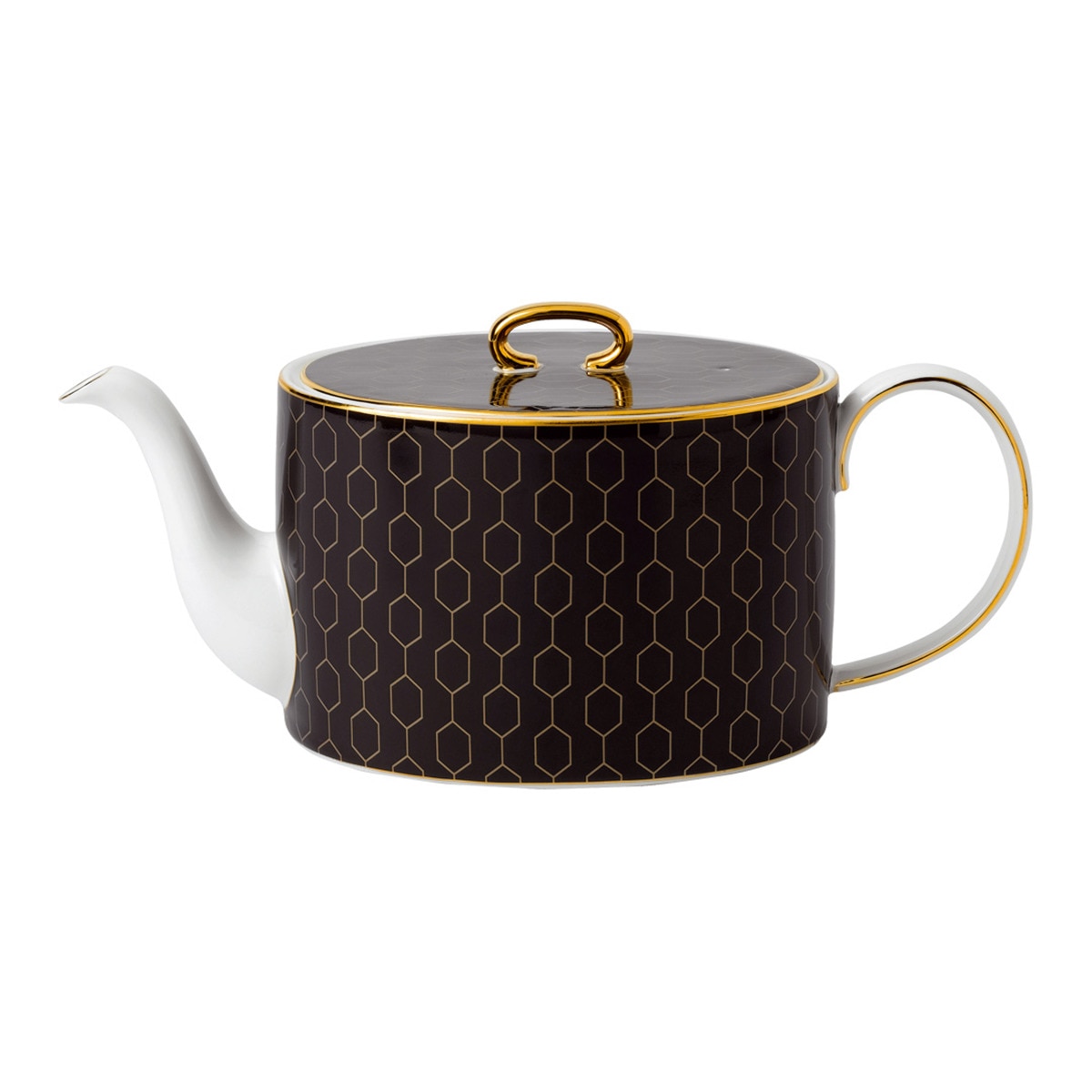 Wedgwood - Tetera Negra Gio Gold Negro En Oferta Wedgwood - Tetera Negra Arris Wegdwood.