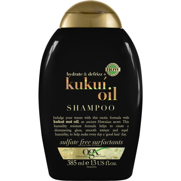 Champô Kukui Hidratante e Desfrizante embalagem 385 ml