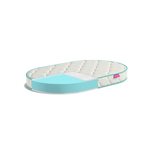 Colchón para Capazo Baby World Baby Fresh turquesa/blanco