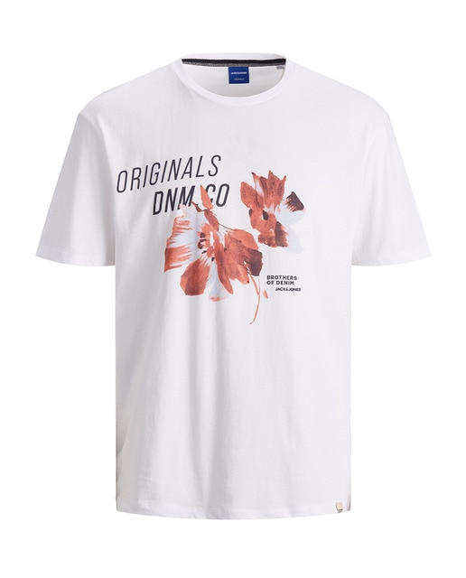 Camiseta de hombre blanca de manga corta