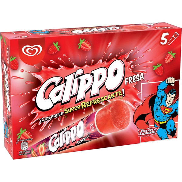 Comprar Fresa helado sabor fresa sin gluten 5 unidades estuche 525 ml · CALIPPO · Supermercado