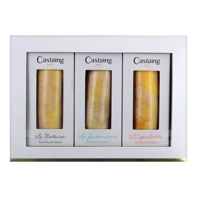 Estuche surtido de foie gras de pato Castaing