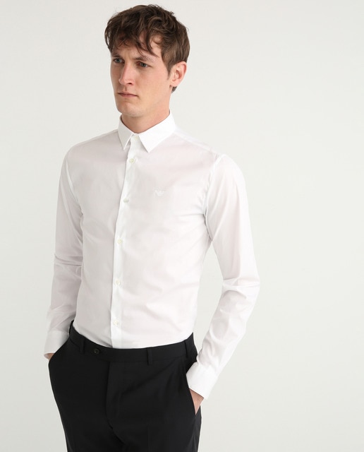 plain white shirt for suit