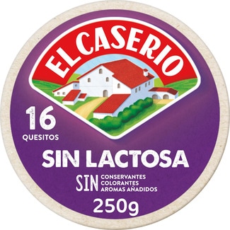 EL CASERIO Schmelzkäse light in Portionen laktosefrei, 16 Ecken Box 250 g