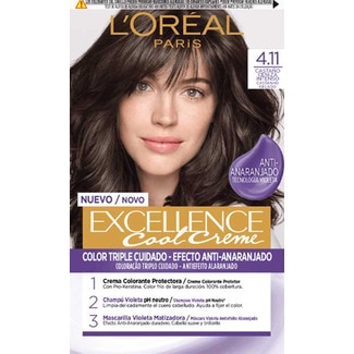 Excellence Coloração Permanente Nº 4.11 Castanho Gelado embalagem 1 unidade