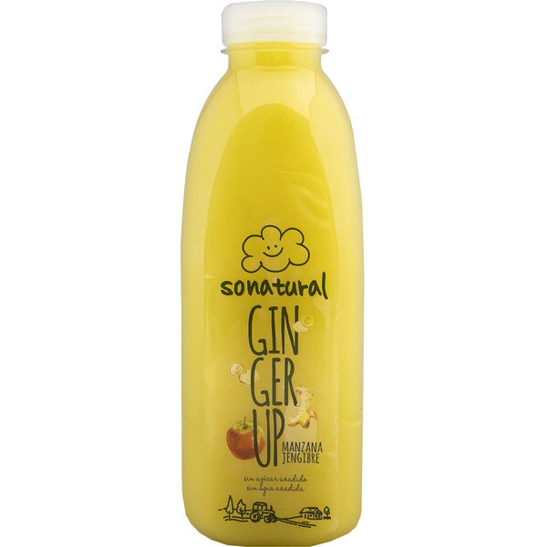 SONATURAL zumo fresco de jengibre botella 750 ml