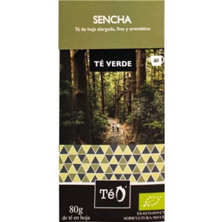 Té O Chá Verde Sencha Biológico embalagem 80 g