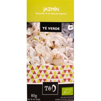 Té O Chá Verde Jazmín Biológico embalagem 80 g