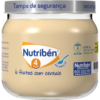 Nutribén 6 Frutas com Cereais 4 Meses frasco 120 g