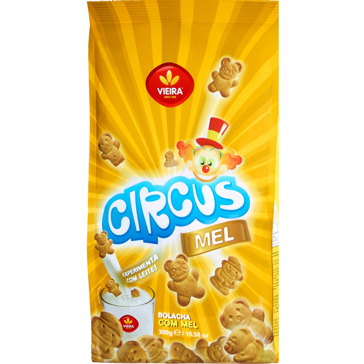 Vieira Bolachas de Mel Circus, 300g