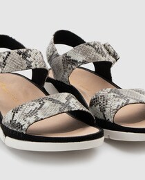 clarks snakeskin sandals