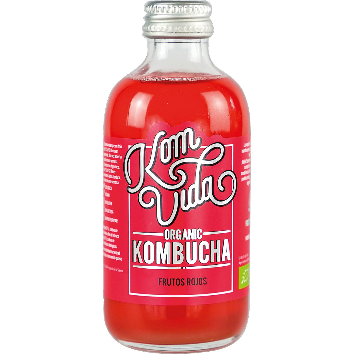 Buy Organic kombucha with red berries bottle 250 ml · KOMVIDA