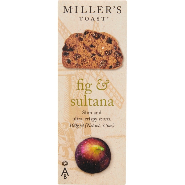 Tostas com Figos e Sultanas embalagem 100 g