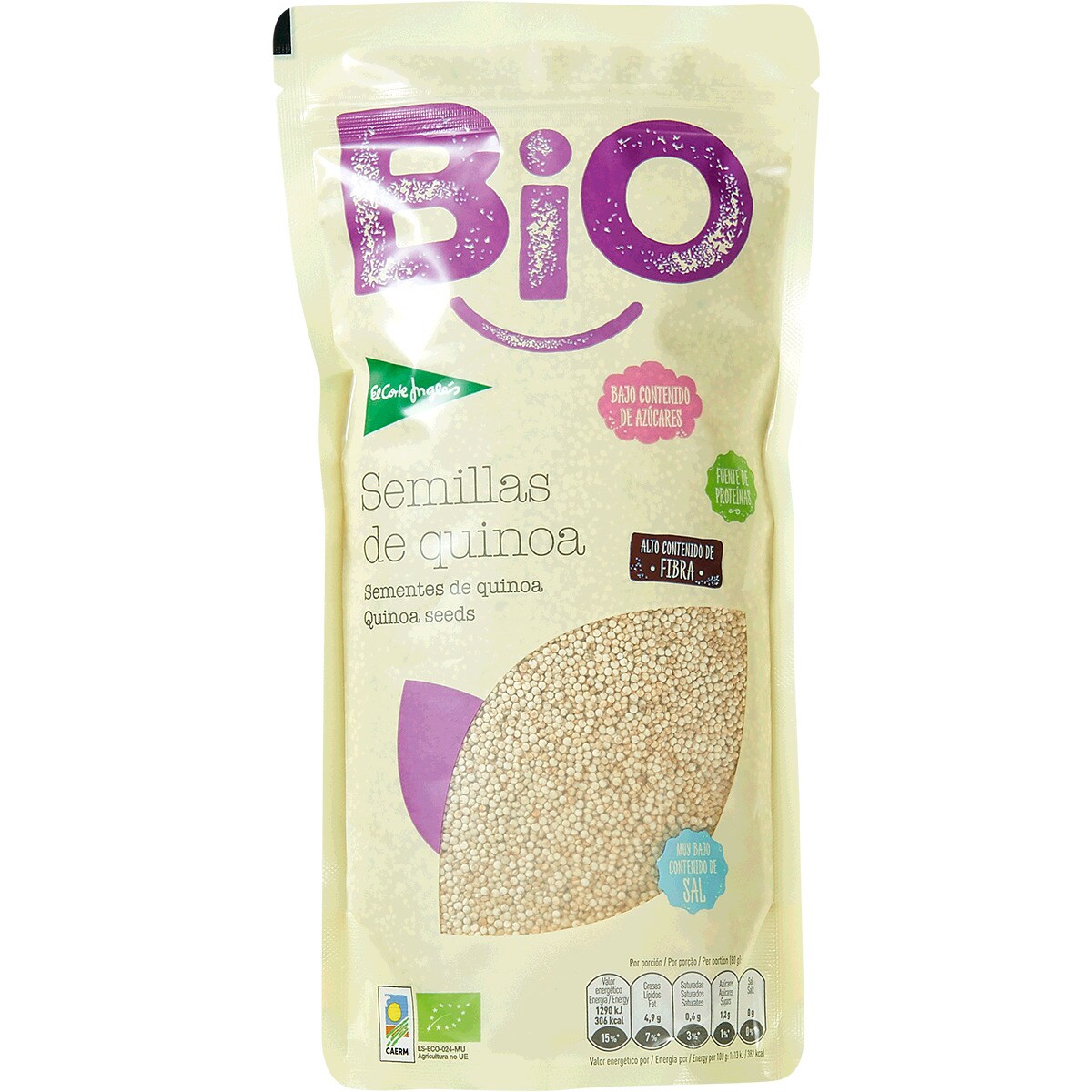 Sementes de Quinoa Biológicas embalagem 500 g · El Corte Inglés Bio