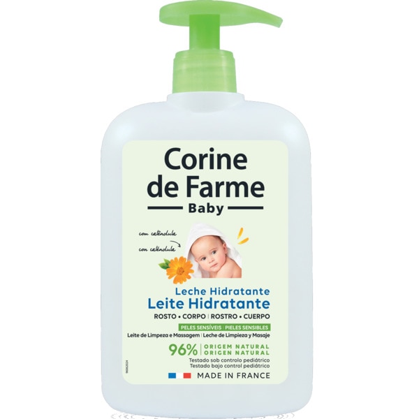 Leite Hidratante Rosto e Corpo Pele Sensível Baby embalagem 500 ml