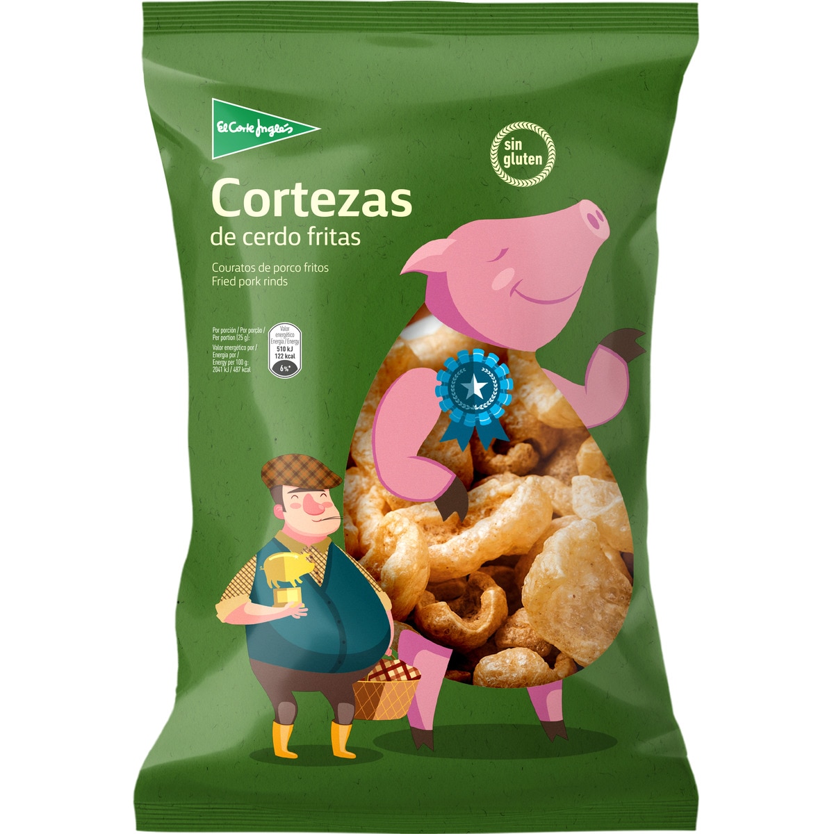 Comprar Cortezas de cerdo fritas Sin Gluten bolsa 75 g · EL CORTE