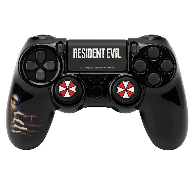 Pack Resident Evil con carcasa rígida y grips para PS4
