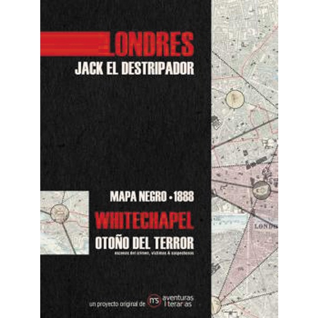 Londres. Jack el Destripador: Mapa negro 1888 (Tapa blanda)