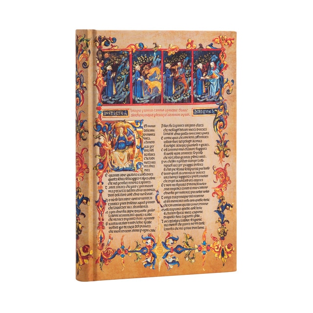 Libreta Inferno Midi 130 × 180 Rayada Paperblanks Beige Azul.