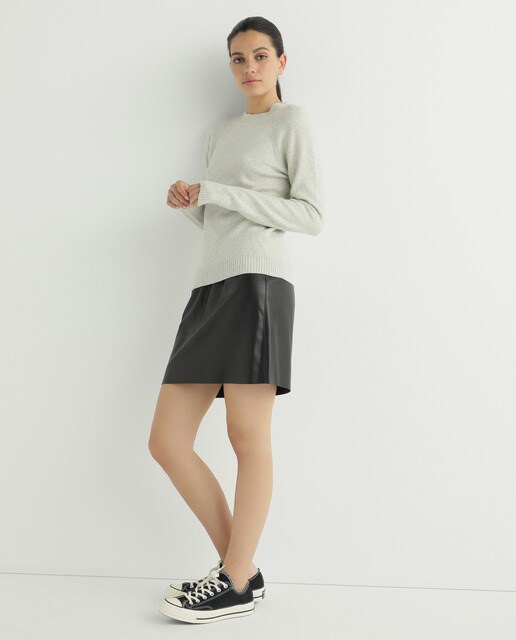 pleather skirt wash