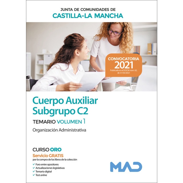 Auxiliar adtvo sub-c2 vol 1 castilla la mancha