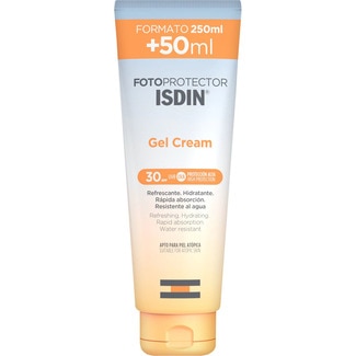 ISDIN Körpersonnenschutz SPF30 Gel Cream wasserfest Rohr 200 ml erfrischend feuchtigkeitsspendend schnell einziehend
