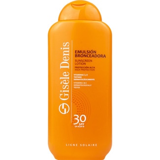 GISELE DENIS Suntan lotion emulsion with vitamins C and E SPF-30 flask 400 ml