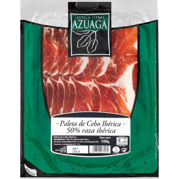 Presunto da Pá Ibérico em Fatias embalagem 100 g