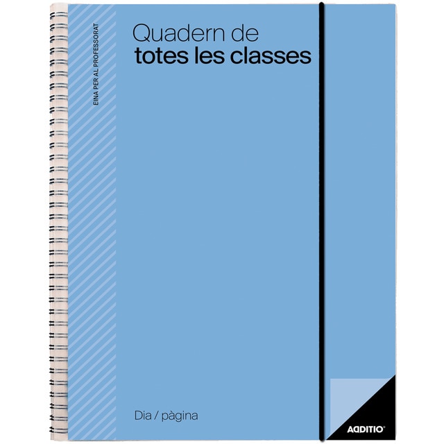 Cuaderno de Todas las Clases Día Página Additio Azul Catalán.