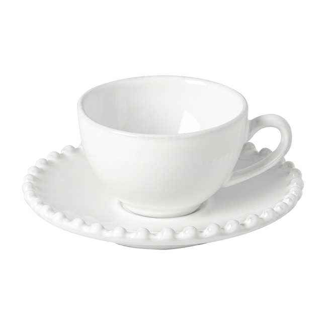 Taza de café con plato Pearl Costa Nova