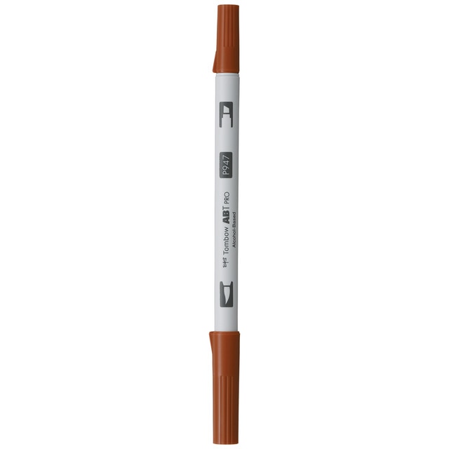Rotulador Dual Brush ABT PRO Base Alcohol Doble Punta Tombow Burnt Sienna 947.