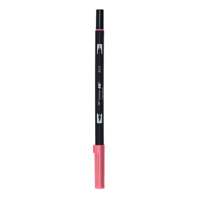 Rotulador Dual Brush ABT Doble Punta Acuarelable Tombow Pink Punch 803.