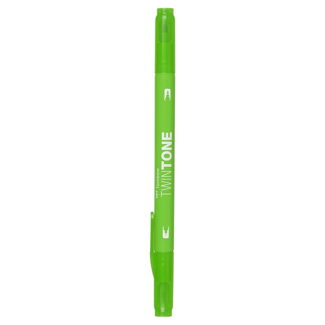Rotulador Doble Punta TwinTone Base Agua Tombow Yellow Green 06.