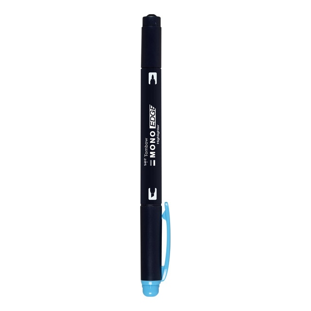 Rotulador Fluorescente MONO Edge Doble Punta Tombow Azul Cielo.