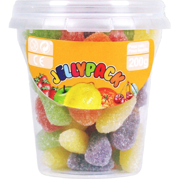 Gomas Jellypack Frutas embalagem 200 g