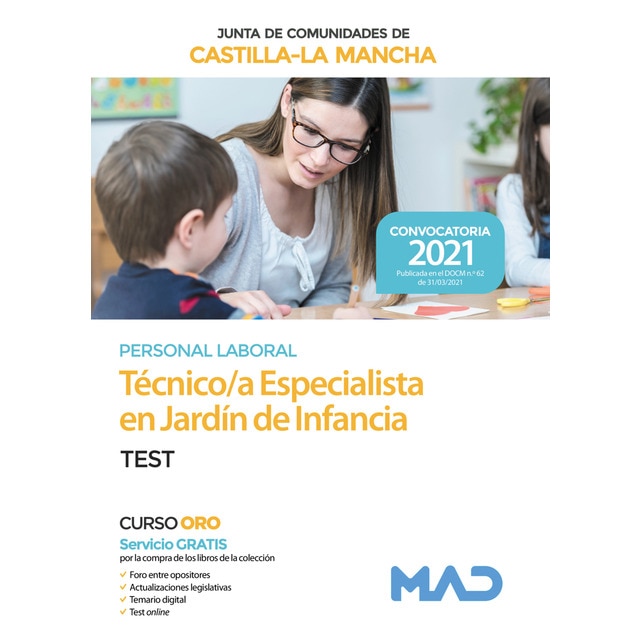 Técnico especialista en jardín de infancia (personal laboral de la junta de comunidades de castilla-la mancha)