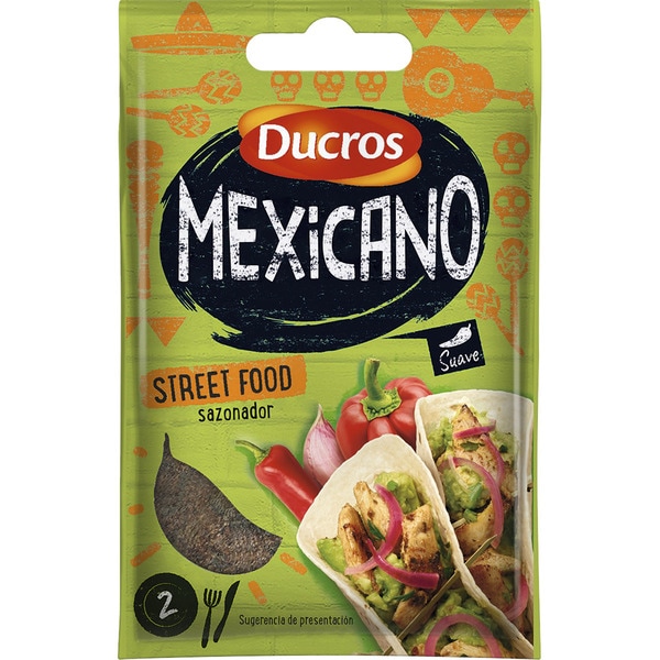 DUCROS Mexicano sazonador suave Street Food sobre 13 g