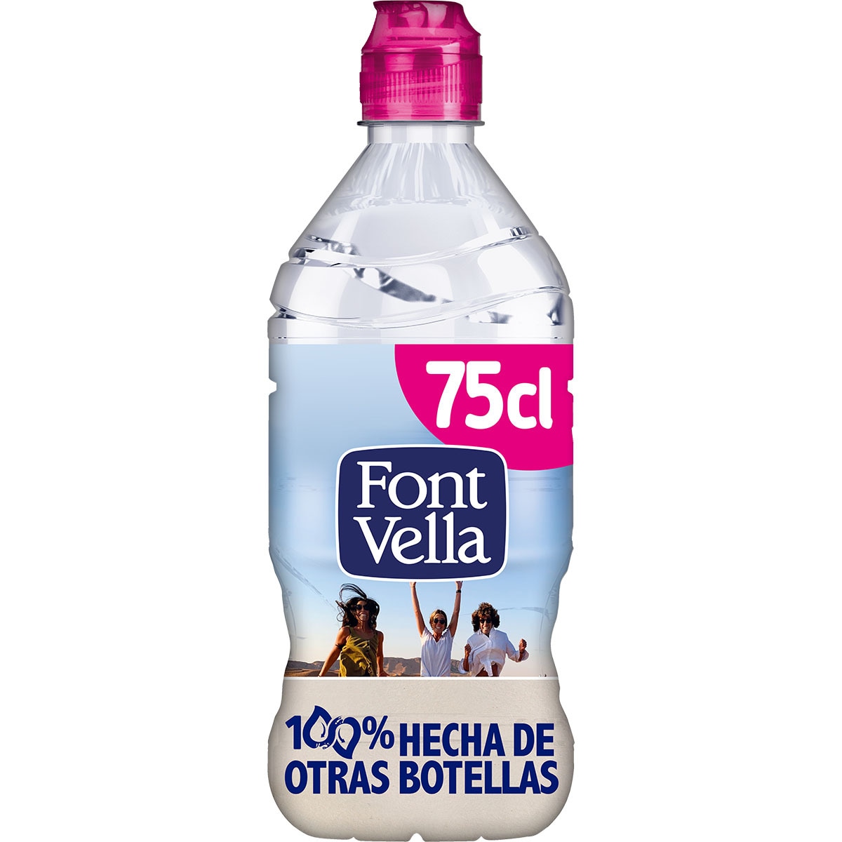 Agua Mineral Natural Botella 75 Cl Con Tapón Sport · Font Vella