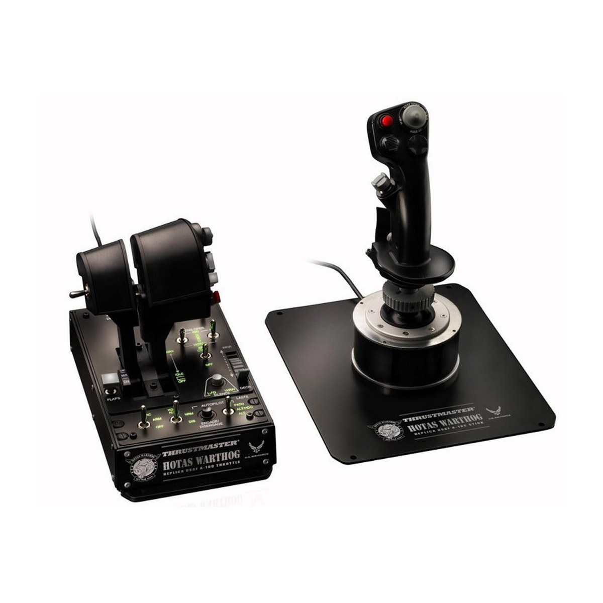 Thrustmaster - Pack Joystick Thrustmaster Hotas Warthog + Sistema de potencia Pull and Push con Afterburner desmontable.