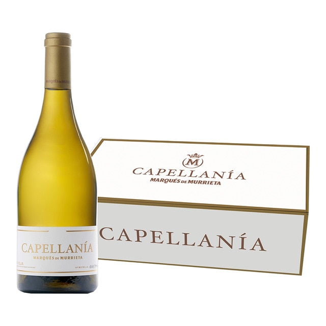 Estuche vino blanco reserva Capellanía Marqués de Murrieta viura 2017 Rioja Mágnum
