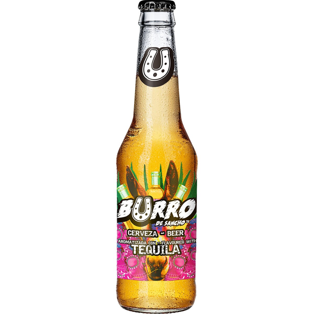 Comprar cerveza rubia aromatizada con tequila botella 33 cl · BURRO DE ...