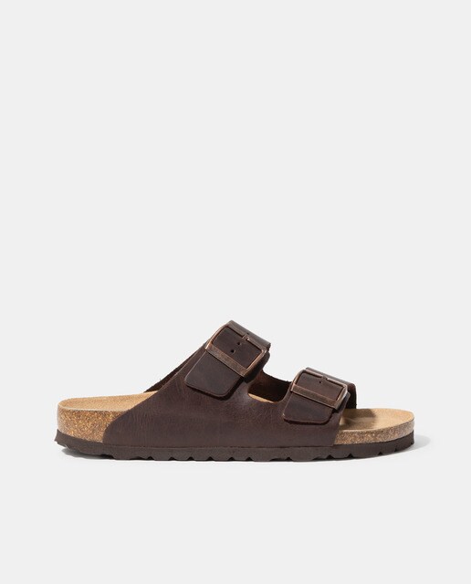 mens two buckle sandals