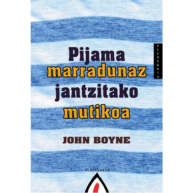 Pijama marradunaz jantzitako mutikoa (Tapa dura)