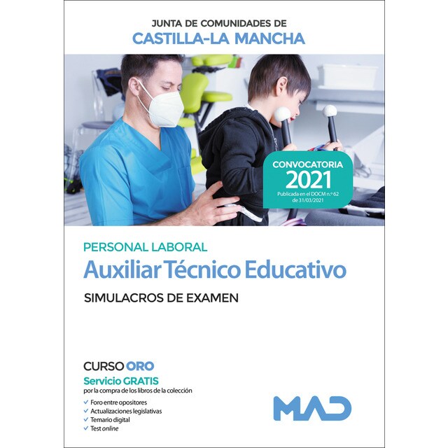 Auxiliar tec. Educativo sim examen castilla mancha